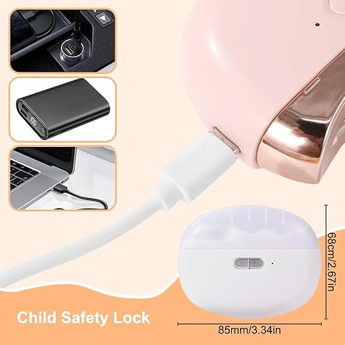 Miniatura 3 de Cortaúñas eléctrico, cortaúñas para personas mayores, 2 en 1, recortadora de uñas automática 2 en 1 con pulido, cortaúñas para hombres, mujeres,