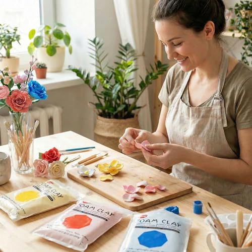 Image of BOHS Foam Clay, 3 Primary Colors, Air Dry Modeling Clay, 3.3 lb