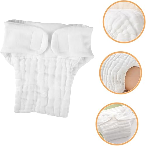 Miniatura 9 de FRCOLOR 5 pañales reutilizables de algodón para pañales de algodón para inserción de pañales de alta absorción, pañales de tela duraderos para el