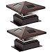 Westinghouse 4 x 4 Pagoda II Solar LED Post Lights (Bronze, 2 Pack)