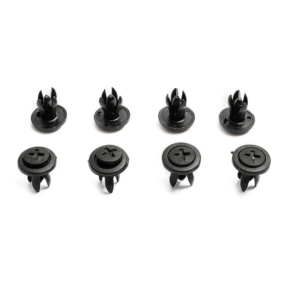 YTQMoreBNZ 50pcs Body 6mm Hole Diameter Plastic Rivet Fastener Fender Bumper Push Pin Clip For Holding On Radiator Yoke