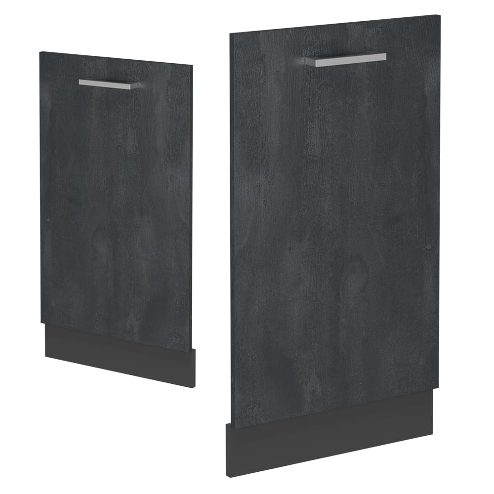 Vicco Panel przedni zmywarki "R-Line", Czarny beton, 45 cm