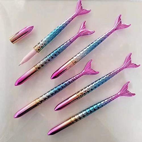 Office & School Supplies UV Gradient Mermaid Shape Gel Pen Writing Stationery for Kids Gift/Office School Supplies