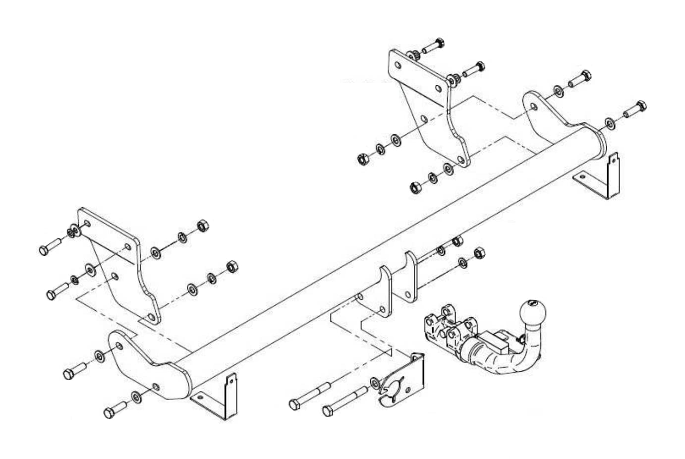 Westfalia Gancio Di Traino Rimovibile Per Hyundai I30 III Station Wagon (dal 07/2017) - Set Completo Con Kit Elettrico 13 Poli - 3