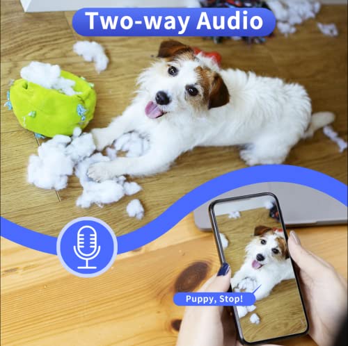 2K Indoor Camera, 5G & 2.4G Security Pet Camera For Baby Monitor, 360° Ptz Wireless Cameras For Home Security With Night Vision Motion Detection Compatible With Alexa #TOP6