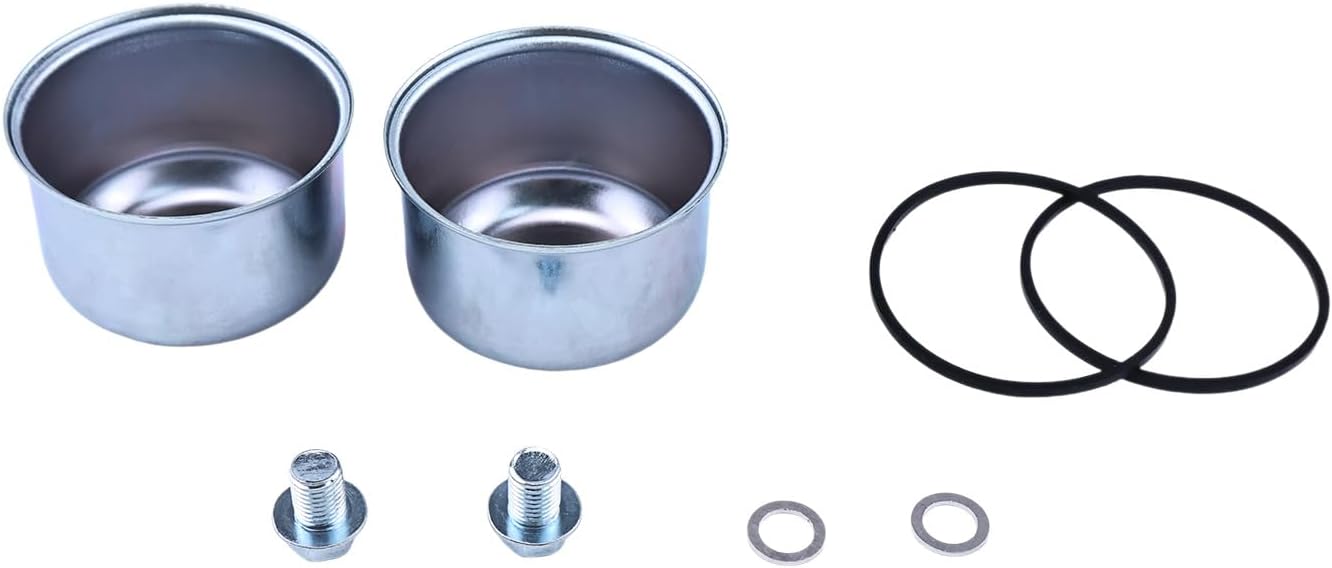 2x Carburetor Float Bowl Kits 693614 494378 495933 | Compatible for Briggs & Stratton Lawn Mower Generator