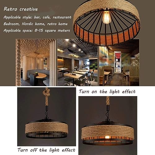 Luz colgante ajustable estilo retro para transformar tu balcón, pasillo o sala de estar 5