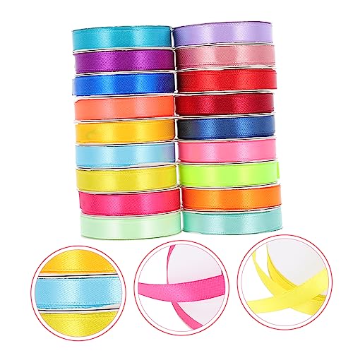 Ruban pour décorations manuelles sans effilochage lot 18 rouleaux