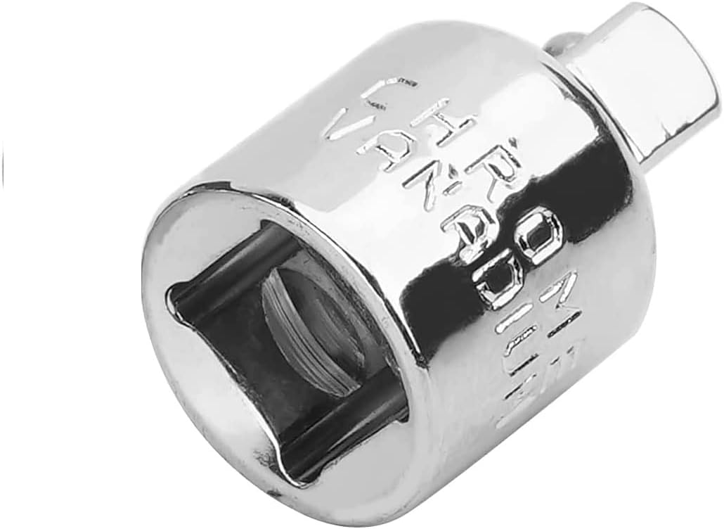 Utoolmart 1/2 Inch Drive (F) x 3/8 Inch (M) Impact Socket Adapter for Ratchet Wrenches, Cr-V Converter for Sleeve Reducer, Female to Male, 1Pcs