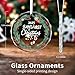 DIBALA Baby's First Christmas Ornament 2025 Boy - Shatterproof Glass Christmas Tree Decorations for Baby Girl & Boy-New Parents