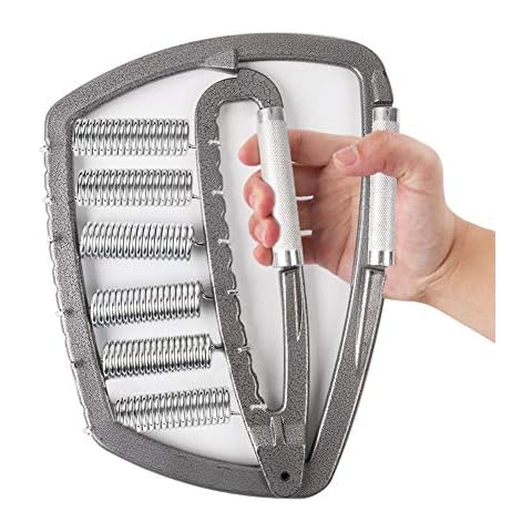 Professional Hand Grip Strengthener 200lbs-1200lbs, No Slip Metal Adjustable Heavy-Duty Finger Stretcher with Carry Bag,Weighted Great Wrist & Forearm Exercise, Arm Strength Builder, for Home Office & Cover