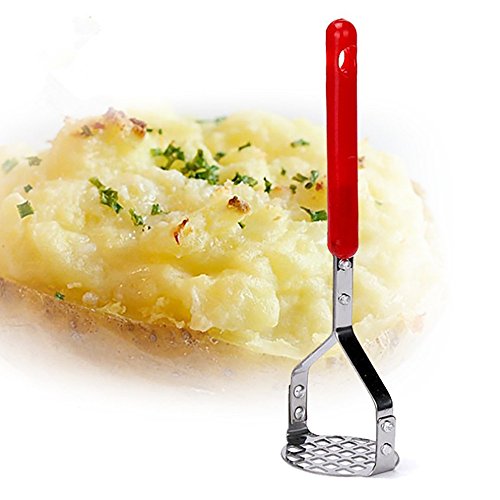 NszzJixo9 Stainless Steel Potato Mashers Ricers Garlic Mud Pressure Puree Tool Cute Masher