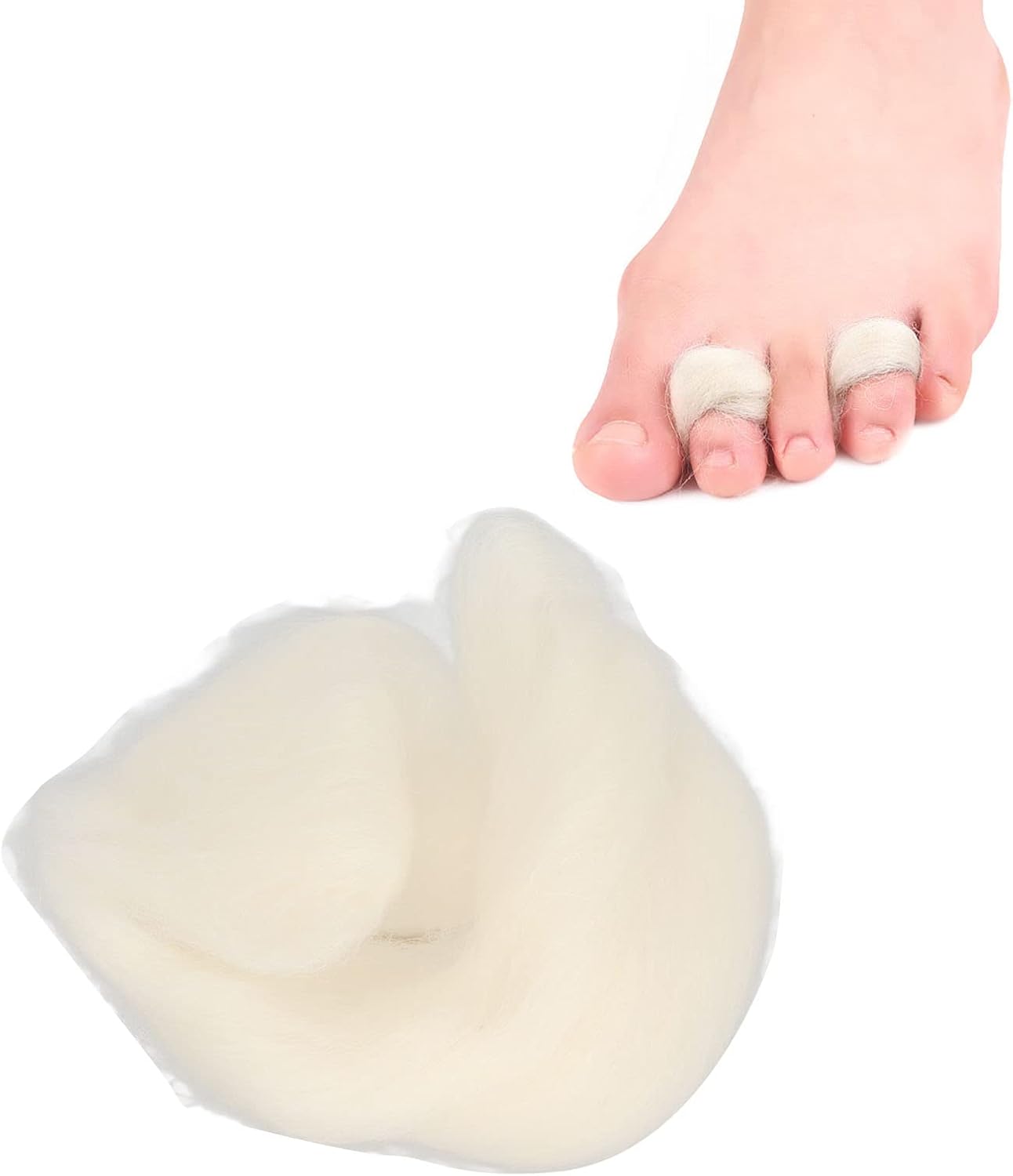 Toes Lambs Wool, Breathable Lambs Wool Padding Lamb Wool Duster Toe