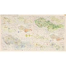Czechoslovakia Food Industry II 1966 Historical Map Print - Atlas Plate - 24in x 14in