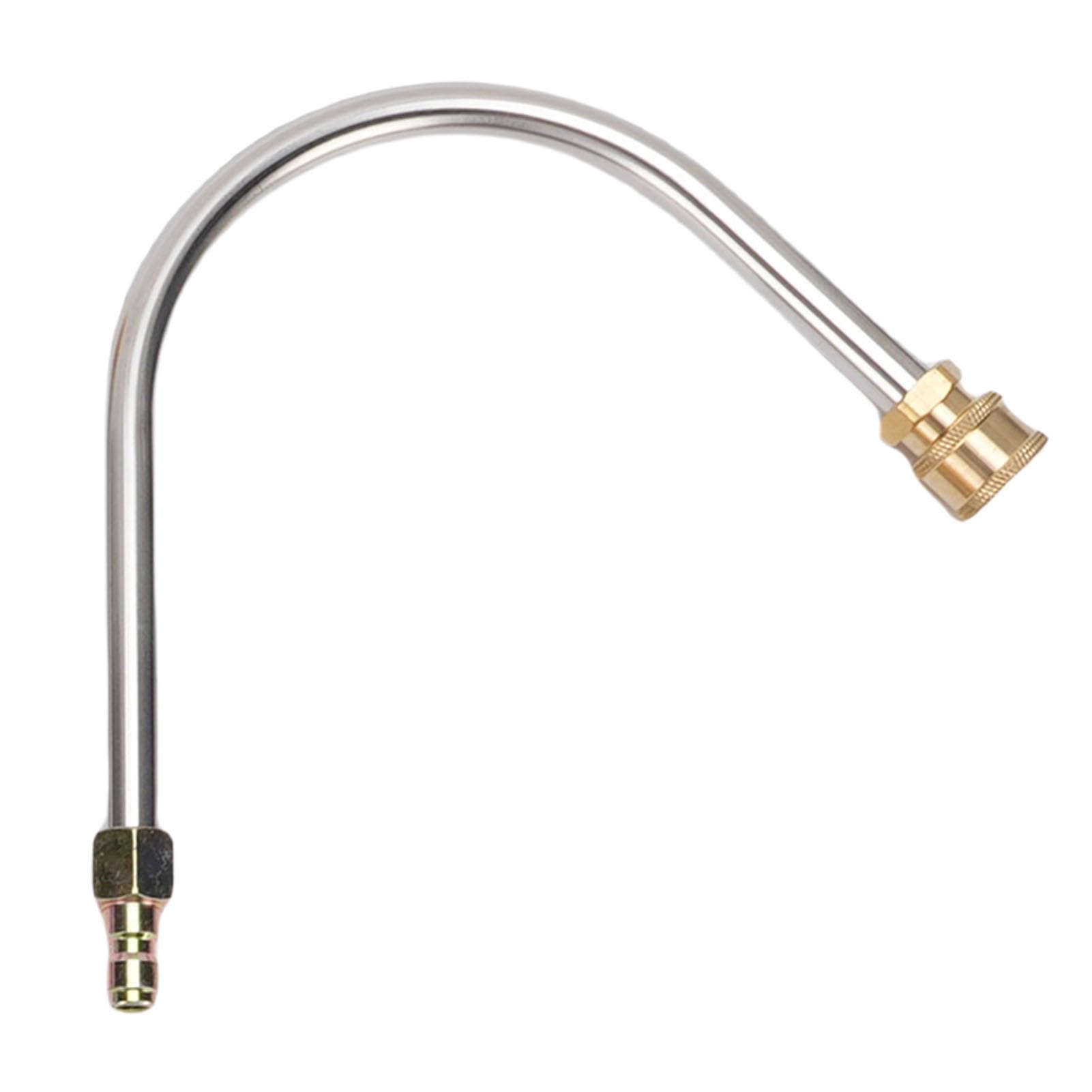 Zestaw Przedłużacza do Myjki Ciśnieniowej Trwała Lanca Myjki Wysokociśnieniowej ze Stali Nierdzewnej 4000PSI z Zakrzywionymi Prętami do Ciasnych Przestrzeni i Czyszczenia urządzeń