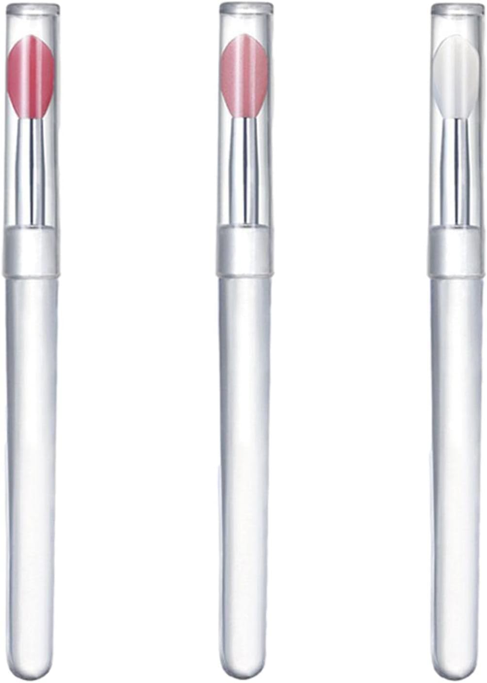 Lip Gloss Brush Applicator Silicone, Reusable Lip Balm Applicator Portable, Silicone Lip Brush