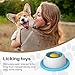 Leckmatte Für Hunde, 12.5x12.5x4.5cm Lickimaten Für Hunde, ABS Langsame Feeder Dog Bowls, Schleckball Hund, Mit Integrierter Drehkugel, Strukturierter Oberfläche Starkem Saugnapf Der Unterseite
