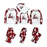 Christmas Pajamas for Family, Family Christmas Pjs Matching Sets Plaid Shirts Pants Matching Christmas Pjs for Family