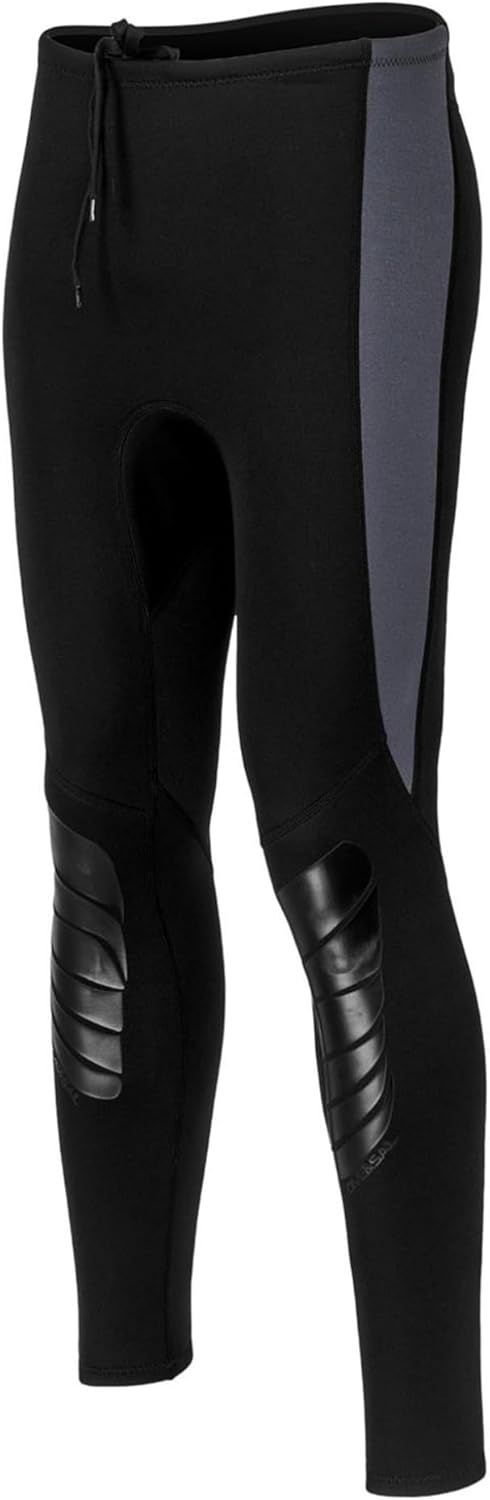 TTAO Men's 3mm Neoprene Wetsuit Pants Thermal Leggings for Kayaking Canoeing Rafting Warm Diving
