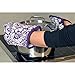 DII Quilted Kitchen Oven Mitt & Potholder Set, Hanging Loop for Convenient Storage, OM 6.5x12/PH 8x8.5, Eggplant Damask Print, 2 Piece