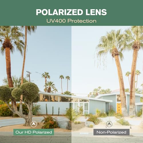 Perkanion Sonnenbrille Herren Polarisiert Sonnen Brille für Männer mit UV400 Sunglasses Men Polarisationsbrille Angeln Polar View Polbrille Autofahren