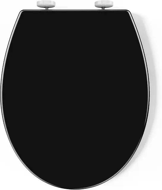 Soft Close Toilet Seat with Quick Release - Easy Cleaning & Installation, White