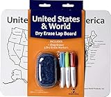 World/USA Dry Erase Activity Lap Board