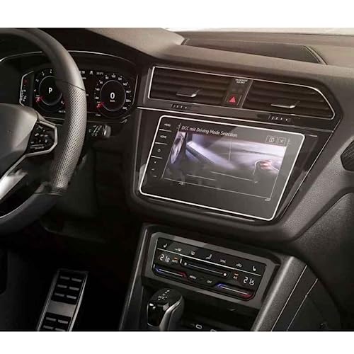 Film protecteur verre trempé écran navigation GPS VW Tiguan Allspace R Line finition premium 9H