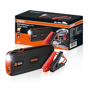 OSRAM BATTERYstart 400, compacte, krachtige lithium-jumpstarter met powerbank-functie