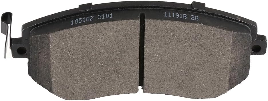 CCIyu D929 Front Semi-Metallic Disc Brake Pads Kit - 4PCS For Saab 9-2X (2005-2006), Subaru Impreza (2002-2010), Legacy (2002-2012), Outback (2001-2012) & Baja (2003-2006)