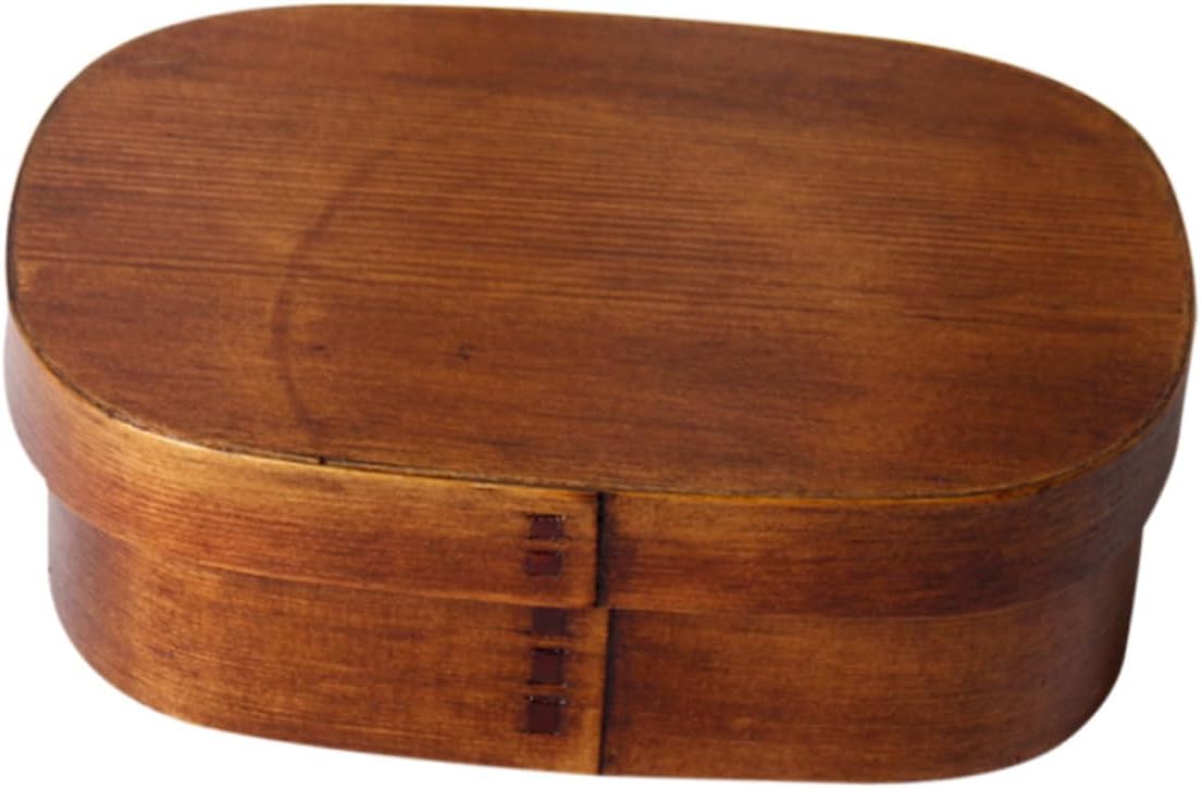 OUNONA Japanese Wooden for Meal Prep Lunch Box Containers Dividers for Boys and Girls Adults