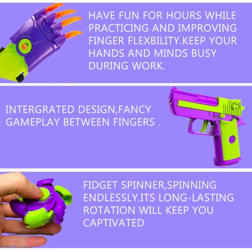 Fidget Pistol Set, 12PCS Mini 1911 Gravity Toys for Stress Relief, Sensory Toys for Kids with ADHD & Anxiety, Christmas Stocking Stuffers for Kids Teens