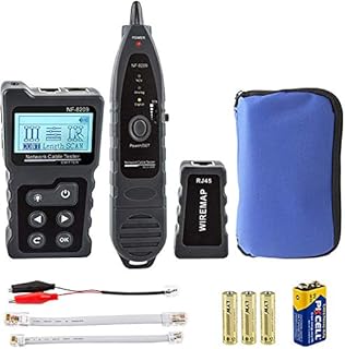 KOLSOL Network Cable Tester, Network Cable Tracker for CAT5e/CAT6/CAT6a, Ethernet Network Tester with NCV, NF-8209 Poe Cable Tester with TDR Function, Detect AC Voltage Presence 50V-1000V