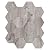 Avant Decor | Stone Composite Hexagon Wood Grain | Peel and Stick Kitchen Backsplash Tiles | Stick On Wall Tiles | Easy DIY Installation | 6” x 6.9” | Single Tile