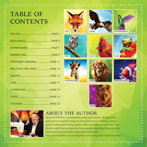 Ultimate Animal Kingdom Sticker Painting: 10 Incredible Paintings (Design Originals) Sticker by Number for Adults - Lion, Owl, Eagle, Giraffe, Frog, Tiger, and More, on Perforated Pages - Image 3