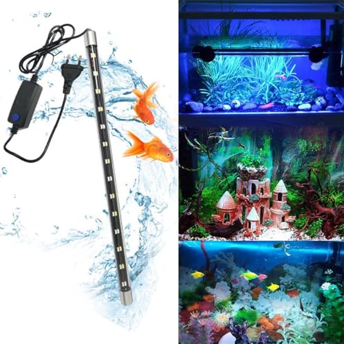 Image of JAINSONS PET PRODUCTS MINJIANG T4-800 Waterproof Submersible LED Aquarium Light, Fish Tank Light, 4 Mode Colour Changing LED, 28 Inch, 14W, Suitable for 3 Feet Tank