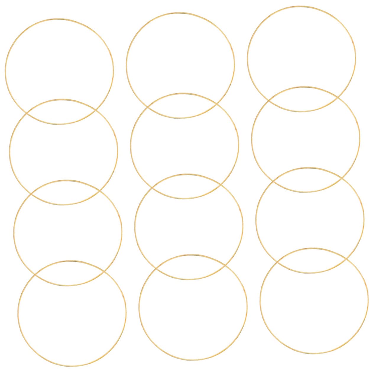 Cabilock 12pcs Metal Dream Catcher for Crafting Dream Catcher Making Tool for Unique Home Decor and Festive Wreath Projects