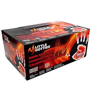 Little Hotties Hand Warmers Disposable, Up To 8 Hours Of Natural Heat, Ideal For Outdoor Winter Activities, Black, Pack…
