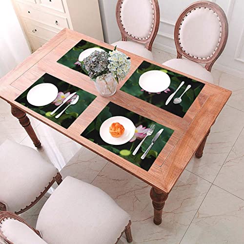 Set de table fleur de lotus x4 résistant à la chaleur pour salle à manger 30x45cm - 7