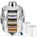 Shower Filter For Hard Water:20 Stage Shower Head Filter?2 Cartridges?Improves Skin Condition And Protects Hair