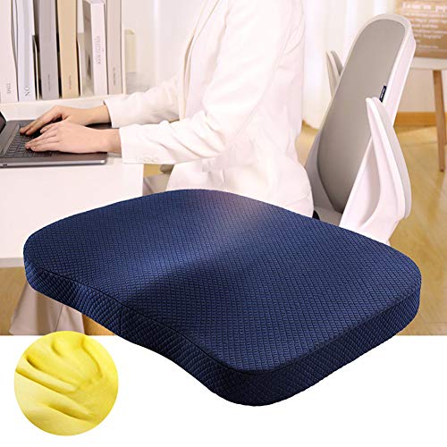 heaven2017 Almofada de assento ortopédica Lento Rising 100% Memory Foam Pad Pad Mat para computador