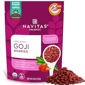 Navitas Organics Goji Berries, USDA Organic, 8 oz