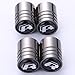 TK-KLZ 5Pcs Chrome for VW R Line Sport Logo Car Tires Valve Stem Caps for All Model Volkswagen VW CC Tiguan Jetta Golf MAGOTAN Polo Santana Beetle Phaeton Decorative Accessory