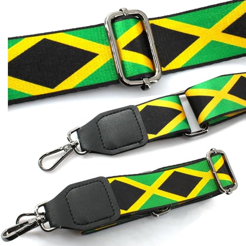 Image of Women's Canvas Tote Bag Waterproof Ribbon Beach Bag Jamaican Reggae Party Bag | Waterproof