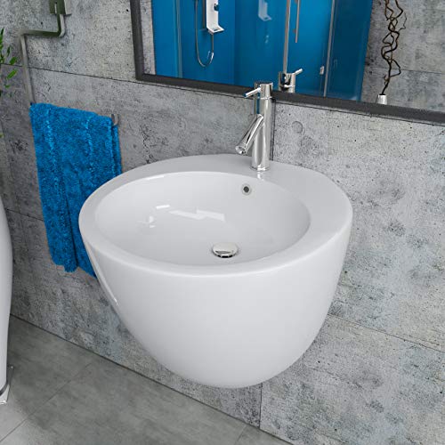 Waschtische Becken Keramik Stand Bodenstehend Waschbecken Halbsaulen Waschtisch Nano Beschichtung Madamfo Com