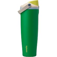 Owala FreeSip Sway Insulated Stainless Steel Water Bottle with Two-Way Spout, Built-In Straw and Bucket Handle, Made for Travel, School, and Sports, 40oz, BPA Free, Leak Proof, Putting Green