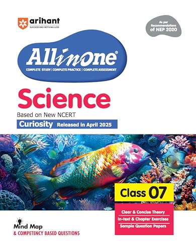 Image of Arihant All in One Science Class 7 for CBSE Exam 2025-26| NCERT-Based Book | Full Syllabus Coverage with Chapterwise Theory, Grammar, Writing, Practice & Sample Papers