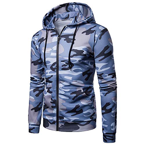 FRAUIT Männer Langarm Camouflage Kapuzenpullover Kapuzenpulli Outwear Hoodie Kapuzen Männer Sweatshirt Tops Herren Freizeit Jacke Mantel Outwear 100% Baumwolle Volle Größe Cover
