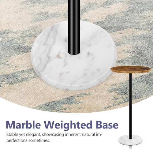 Oyeal AMF-NX2000-BN1-OL Small Side Table Outdoor Drink Table For Patio Round Pedestal Table Cocktail Table thumb #3