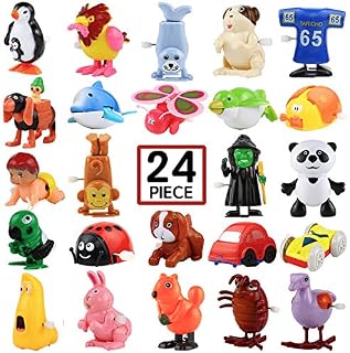 Wind-Up Toys, 24 Pack Assorted Mini Toy for Kids Party Favors, Birthday Goody